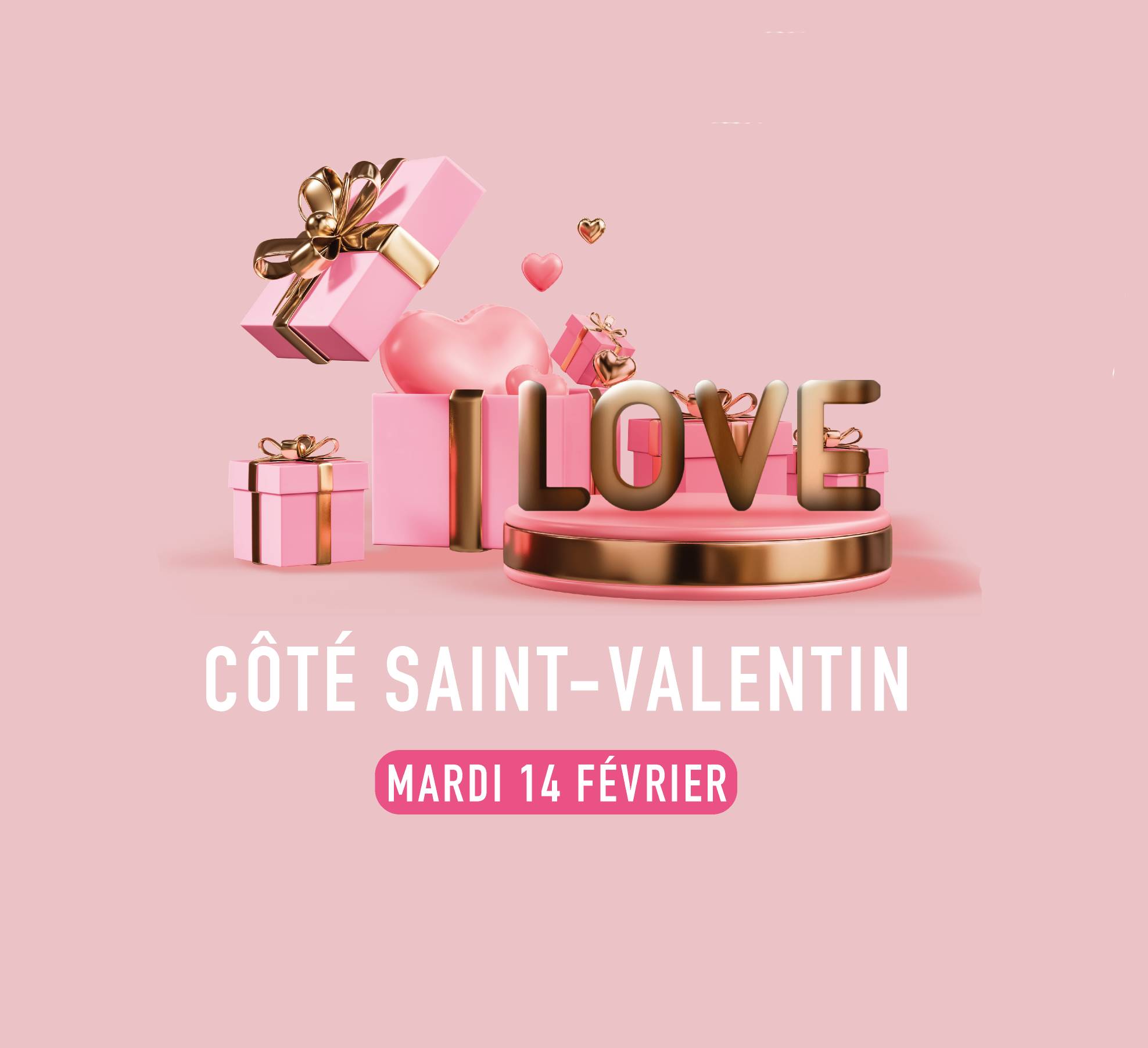 Venez fêter la Saint Valentin chez Côté Seine