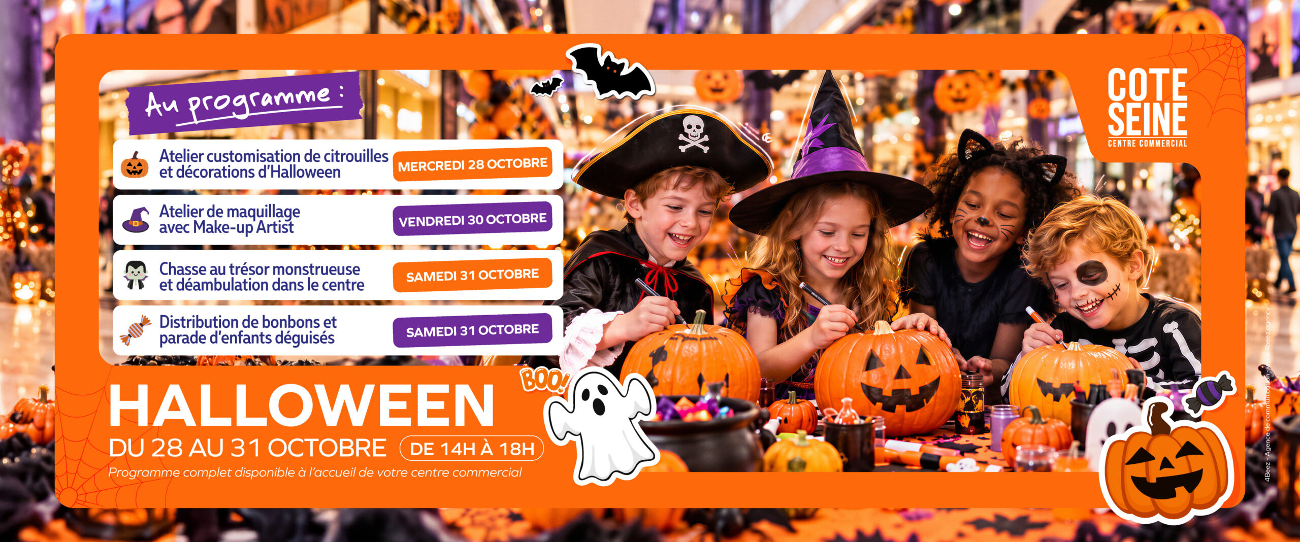 🎃 Vivez la magie d&rsquo;Halloween en famille à Côté Seine